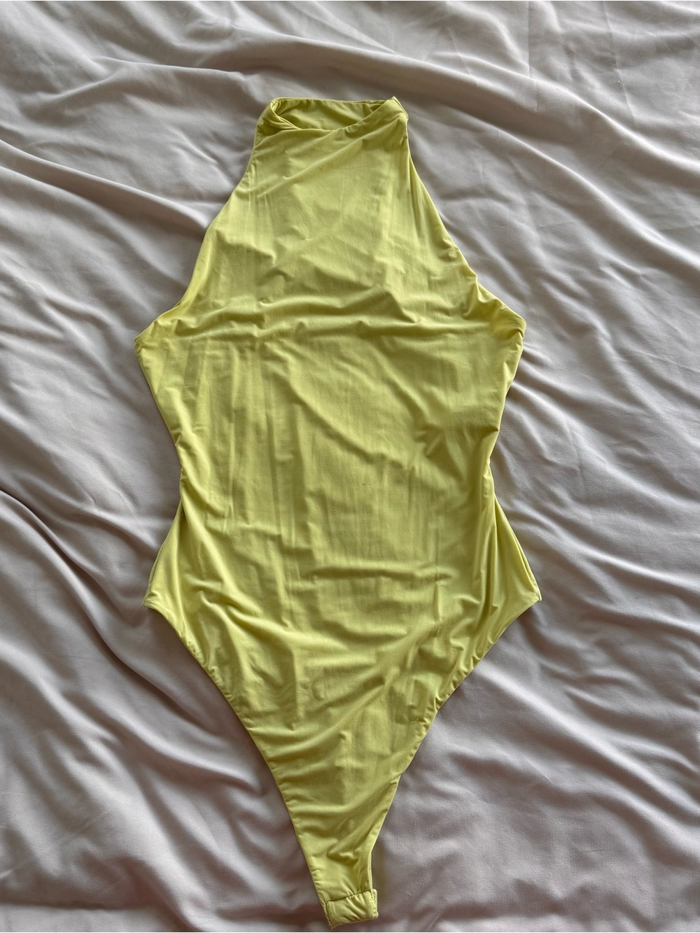 Naked Wardrobe High Neck Racer Bodysuit